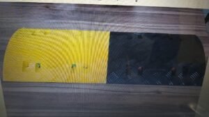 Rubber Road Hump Yellow/Black 500 x 400 x 50mm Supplier in Dubai