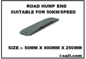 Road Hump End RH50E 900 x 250 x 50mm Supplier in Dubai