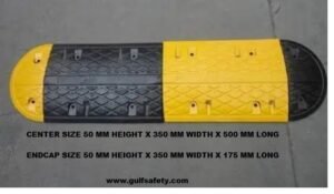 Road Hump Yellow / Black 500 x 350 x 50mm Supplier in Dubai