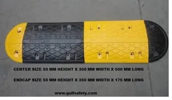 Supplier of Road Hump Yellow / Black 500 x 350 x 50mm in UAE
