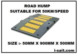 Road Hump RH50 900 x 500 x 50mm Supplier in Dubai