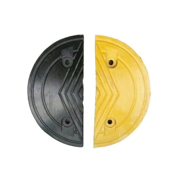 Supplier of Road Bump End Cap Yellow/Black 250 x 350 x 50mm in UAE