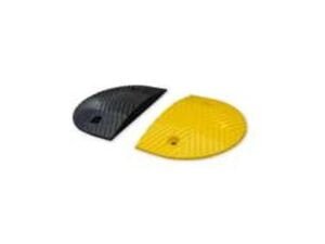 Speed Bump End Cap Yellow/Black 375 x 350 x 50mm Supplier in Dubai